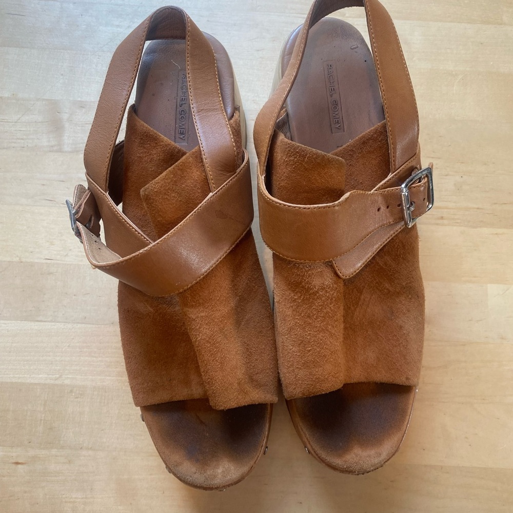 Rachel Comey Brown Suede Leather Women's Sandals mules size 10